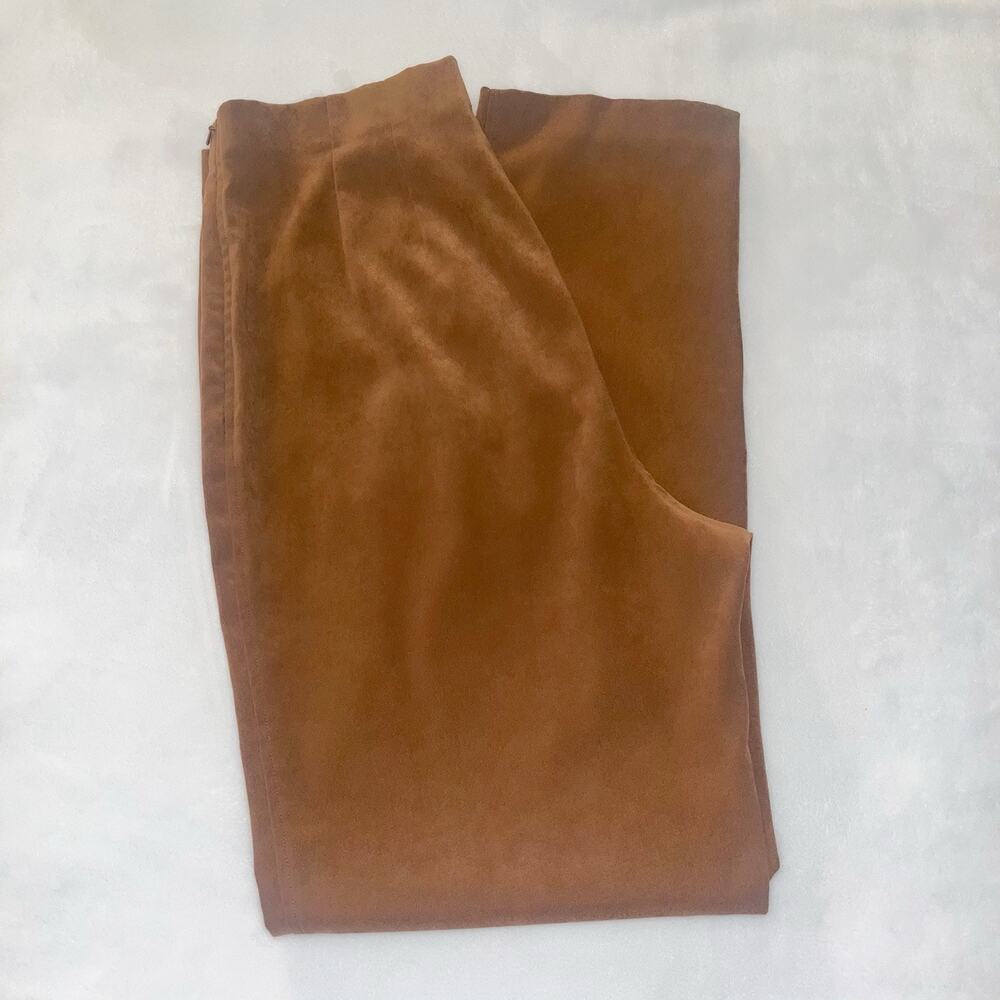 LL Bean Womens Straight Leg Pants Minimalist Old Money - Brown, Size 12 Reg